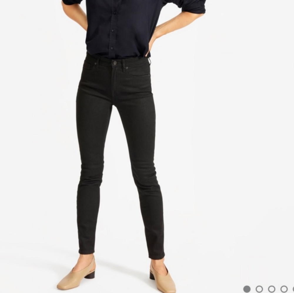 Everlane mid-rise black skinny jean